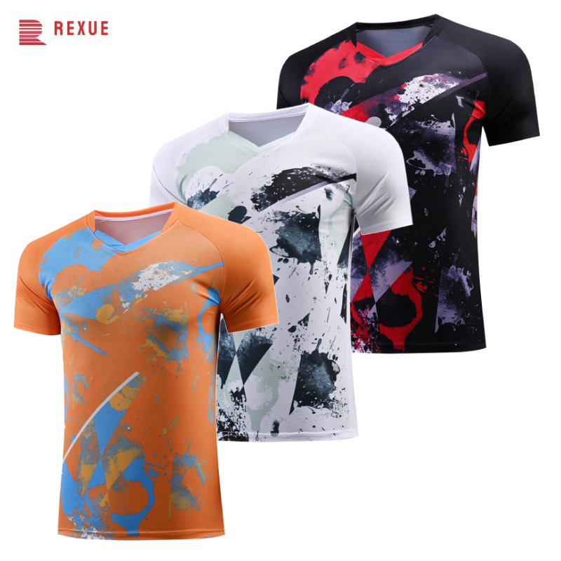 Table Tennis Shirt - Koszulka do tenisa stołowego z dekoltem