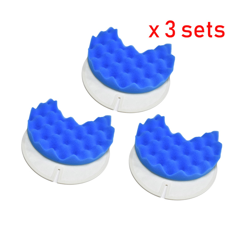 Rubber Cleaner Foam - 3 zestawy filtr piankowy i hepa