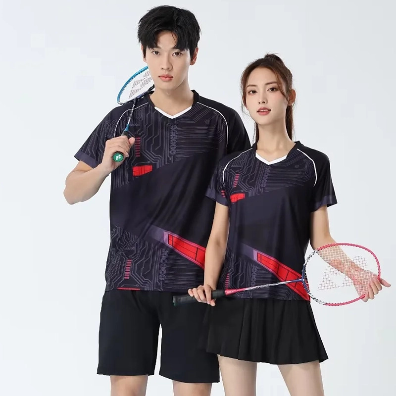 Table Tennis Shirt - Męskie koszulki do badmintona szybkoschnące, koszulki