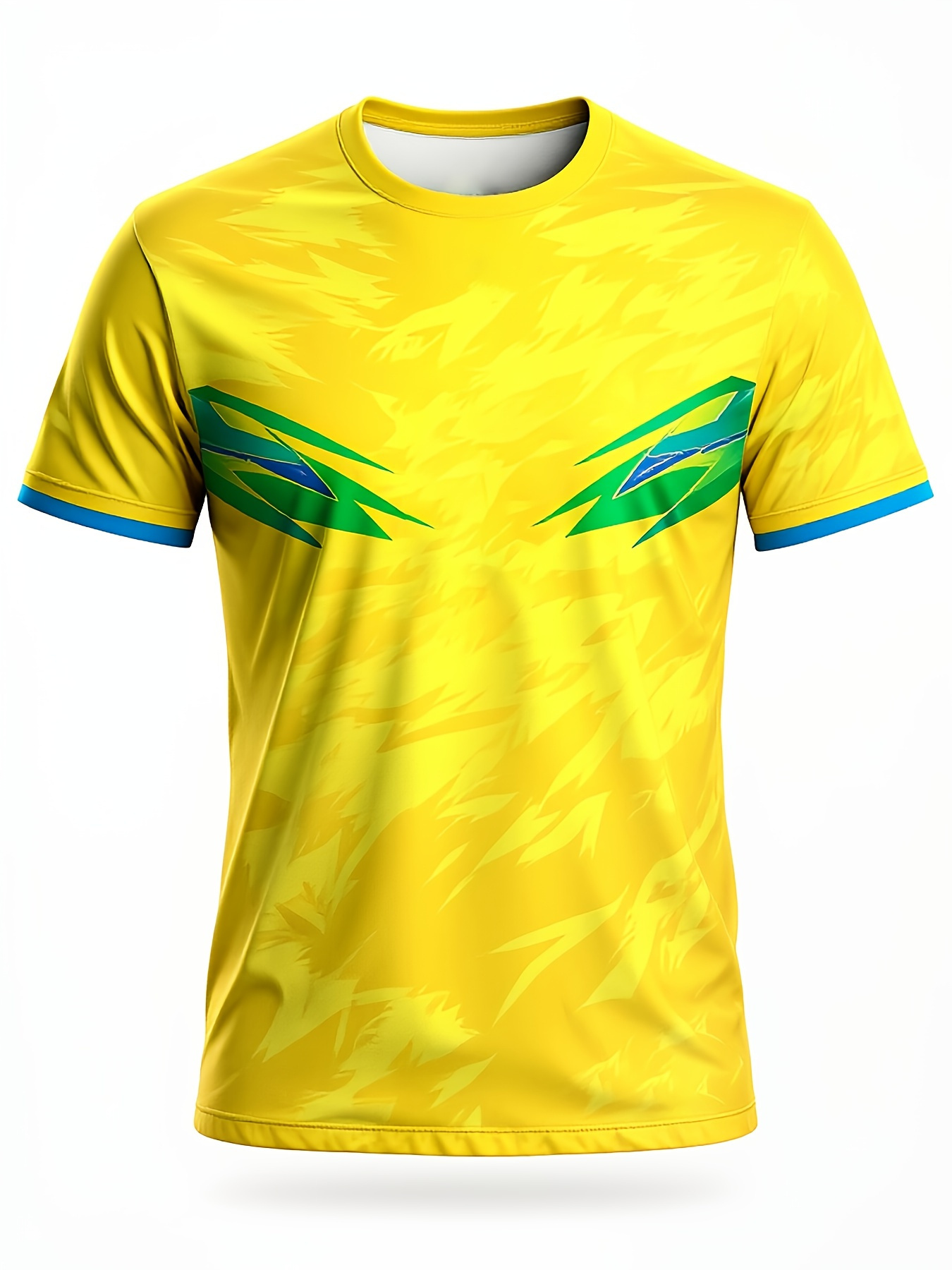Table Tennis Jersey Butterfly - Żółta Abstrakcyjna Koszulka Sportowa w Kamuflażu,
