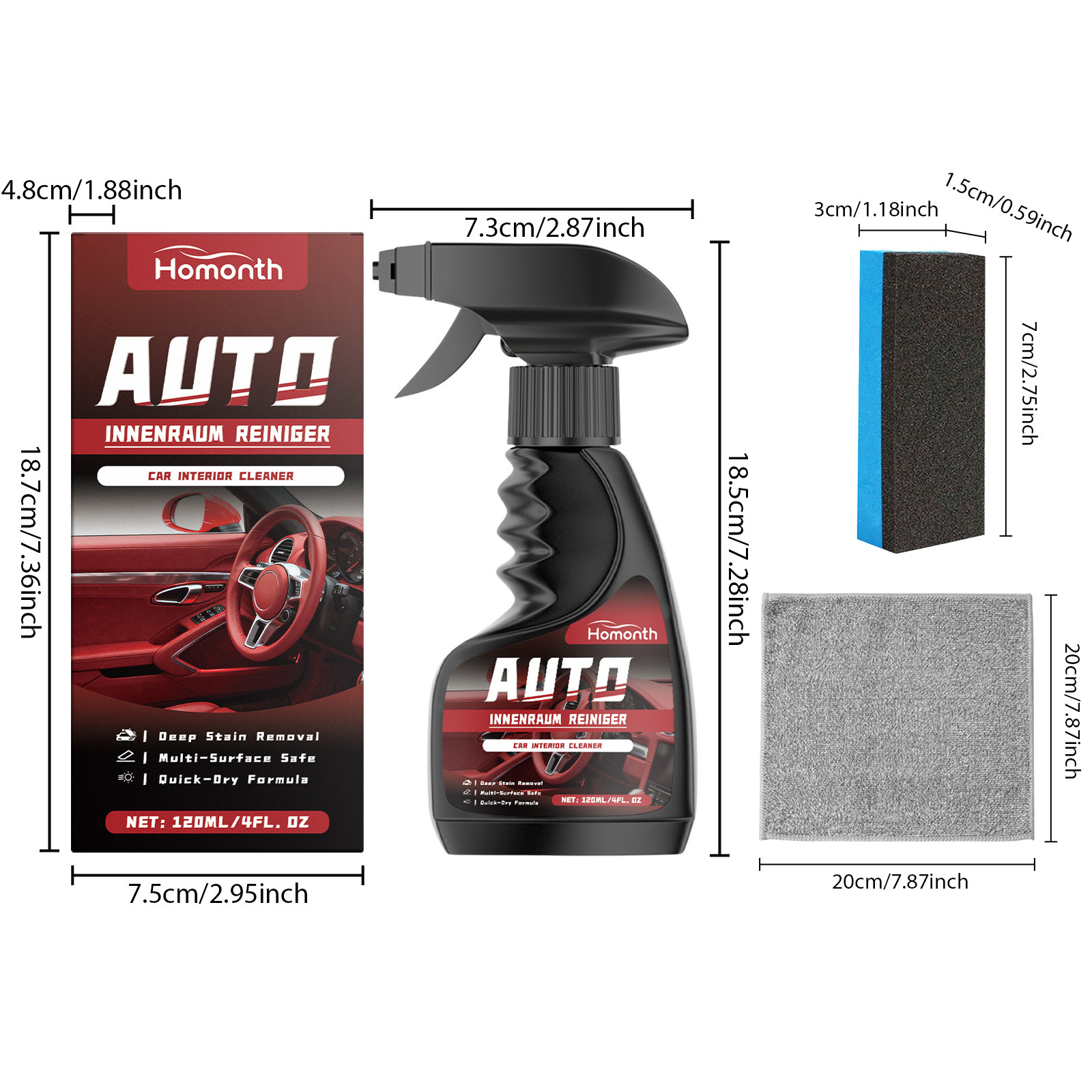 Zestaw do czyszczenia wnętrza  – Rubber Cleaner Foam recenzja i cena
